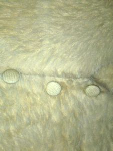 Butter yellow fur cardigan