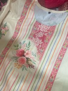 Elegant Floral Print Kurta Set