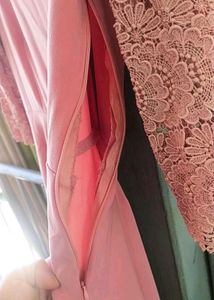 Elegant Pink Midi Dress