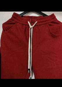 Red Wide-Leg Lounge Pants