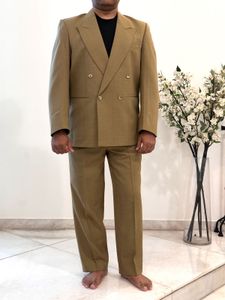 Vintage Men’s Double-Breasted Wool Blend Suit