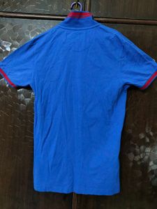 Blue &amp; Red Trim Polo Shirt