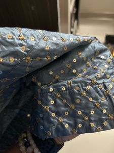 Sparkling Grey Ethnic Skirt