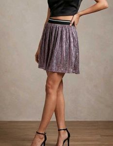 Sparkling A-Line Mini Skirt