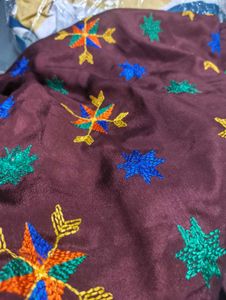 Embroidered fulkari dupatta
