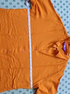 Vibrant Orange Shirt Kurti