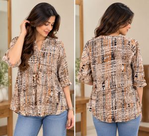 Stylish Printed Shirt Dress