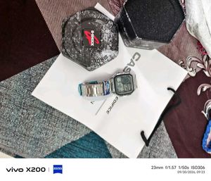 Casio G-Shock Watch PREMIUM SILVER WITH TIN BOX
