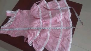 Pretty Pink Smocking embroidered dress for girls