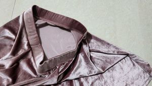 Dusty Rose Velvet Mini Skirt