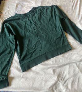 Green "New York" Graphic Long Sleeve Top