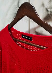 Red Hot Crochet Knitted Sweater🇸‌🇦‌🇱‌🇪24hrs