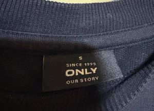 Navy Blue Striped Sweatshirt