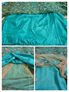 Aqua Embroidered Salwar Kameez