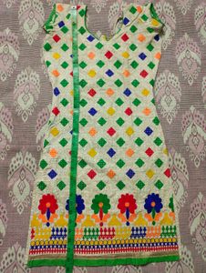 Vibrant Kurta Set with Dupatta