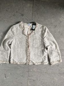 beige bommer jacket
