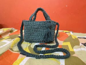 mini handmade tote bag