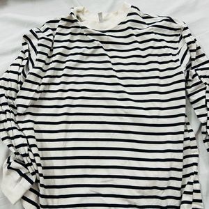 H&m Woman Striped Long Sleeve Top