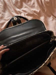 Coach Soho Inspired Tweed&amp;Croc Handbag y2k