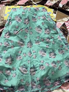 Floral Print Green Dress