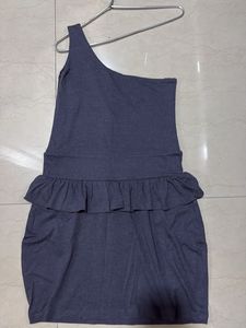 One Shoulder Ruffle Dress