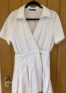 Sales final price 🔥 Zara White Pleated Tennis Dre