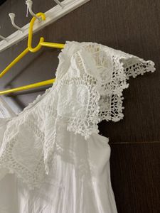 White One Shoulder Tunic Top