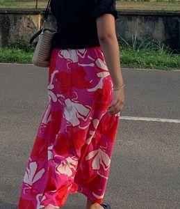 Boho Floral Maxi Skirt