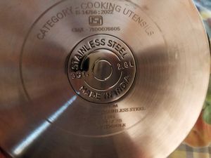 Stainless Steel casorol clear glass lid