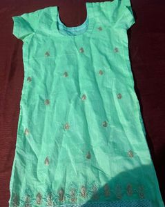 Light Green Embroidered Kurta