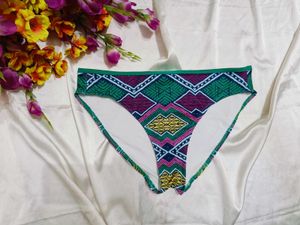 🇳🇿💫🎀Vibrant Geometric Print Thong Panty
