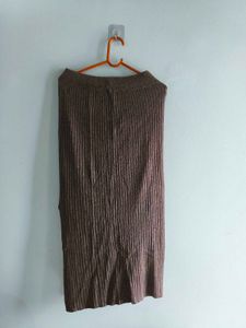 Ribbed Knit Maxi Skirt