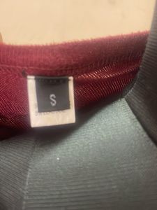 Maroon Long Sleeve Mini Dress