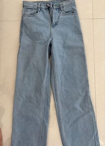 Light Wash high waist Wide Leg Jeans
