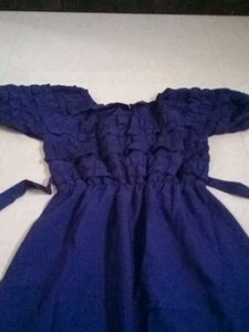 Charming Blue Tie-Waist Dress