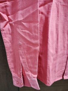 Men's Salmon Red Long Sleeve Shirt