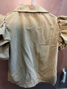 Olive Green Puff Sleeve Top