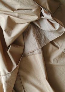 Tan Skirt with Smocked Waist