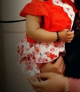 Red Dress Only 2 Times Wear 1-2 Yr Baby Dres