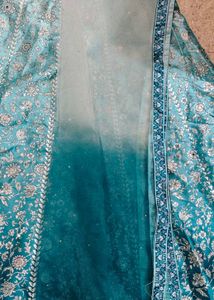 Stunning Teal Ombre Lehenga Choli