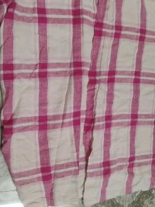 girls  Plaid Short Sleeve Shirt