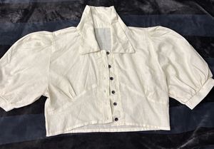 Vintage-Inspired Puff Sleeve Blouse