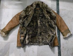 Fur Collar Leather Jacket