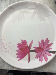 Elegant Pink Lotus Dinner Plate