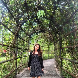 polka dot black dress for women
