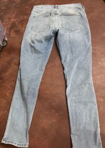 GAP Light Wash Ripped Knee Jeans