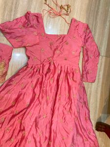 Beautiful Pink Embroidered Lehenga Choli Set