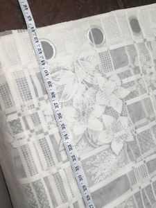 Elegant White Lace Curtains 3" 6 fit
