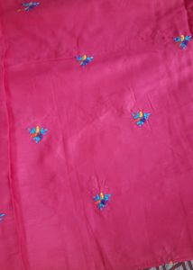 Glace Cotton Embroidery Suit