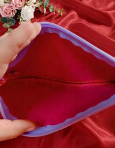 Cute Purple Wristlet Pouch